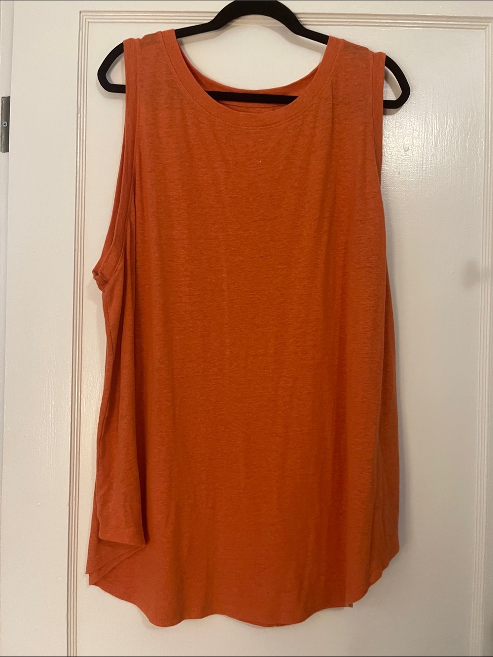 Ava & Viv Orange Sleeveless Scoop Neck Tank